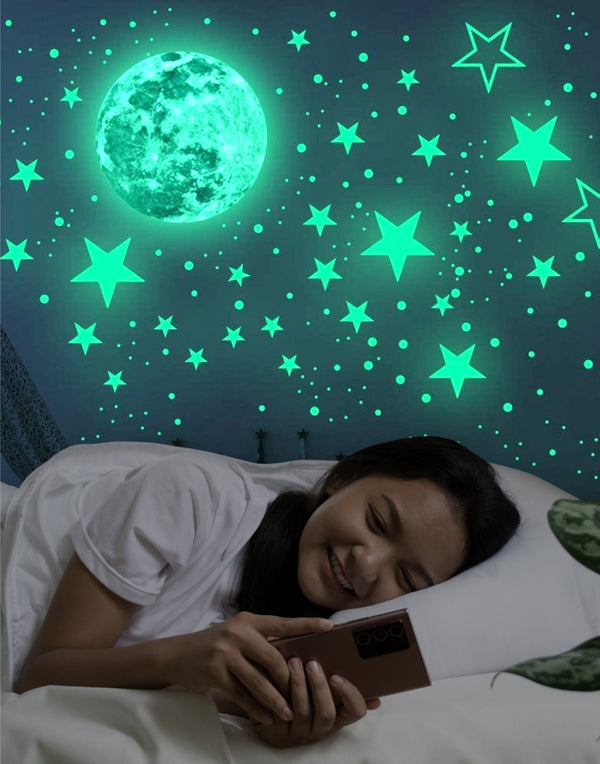 glow in the dark sterren groen