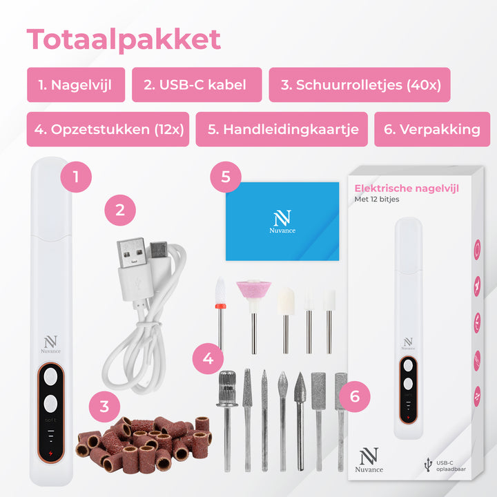 Electrische Nagelvijl Set