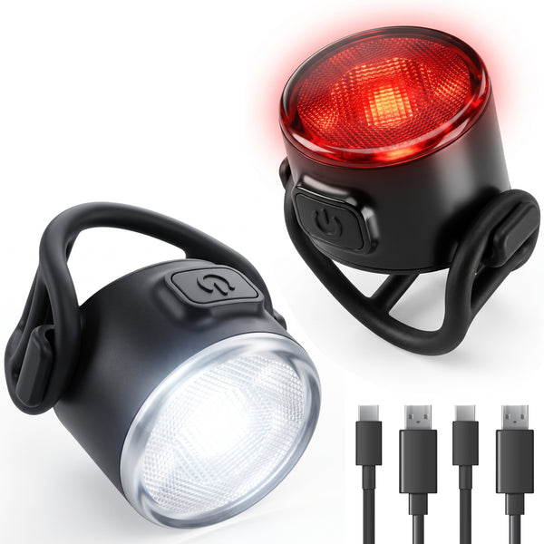 Fietslamp Rood en Wit