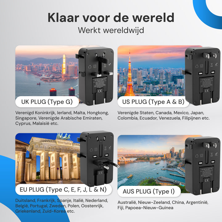 Wereldstekker  200+ landen