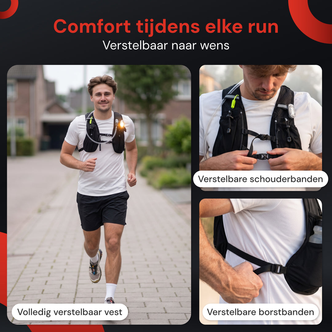 Hardloopvest - 2L Waterzak