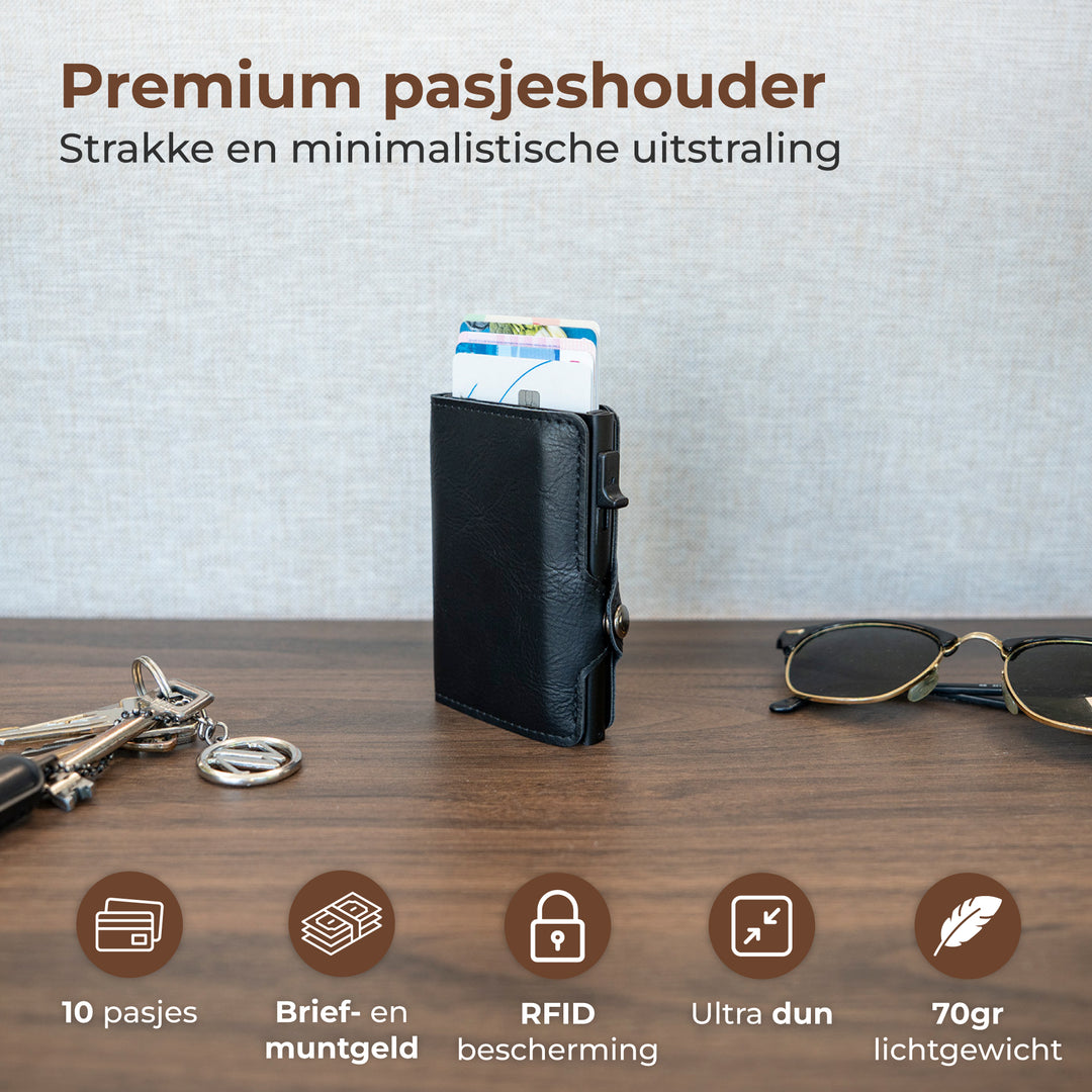 Pasjeshouder uitschuifbaar