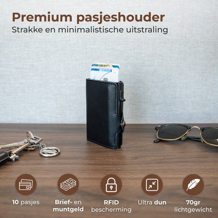 Pasjeshouder uitschuifbaar