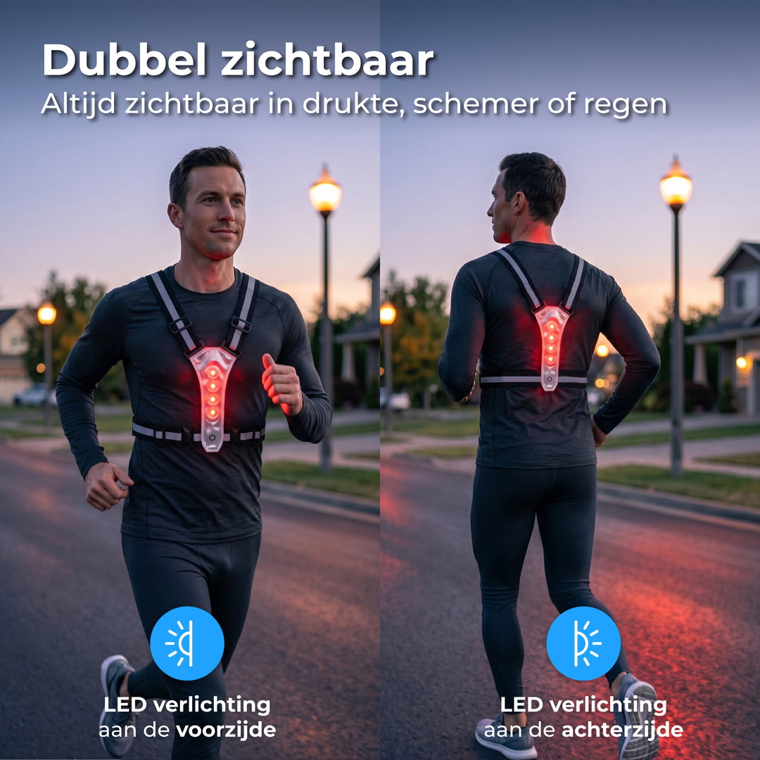Hardloopvest met Verlichting