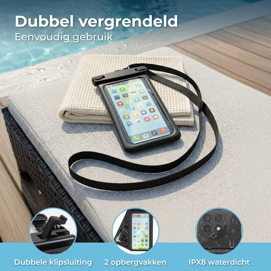 Waterdicht telefoonhoesje 2 in 1