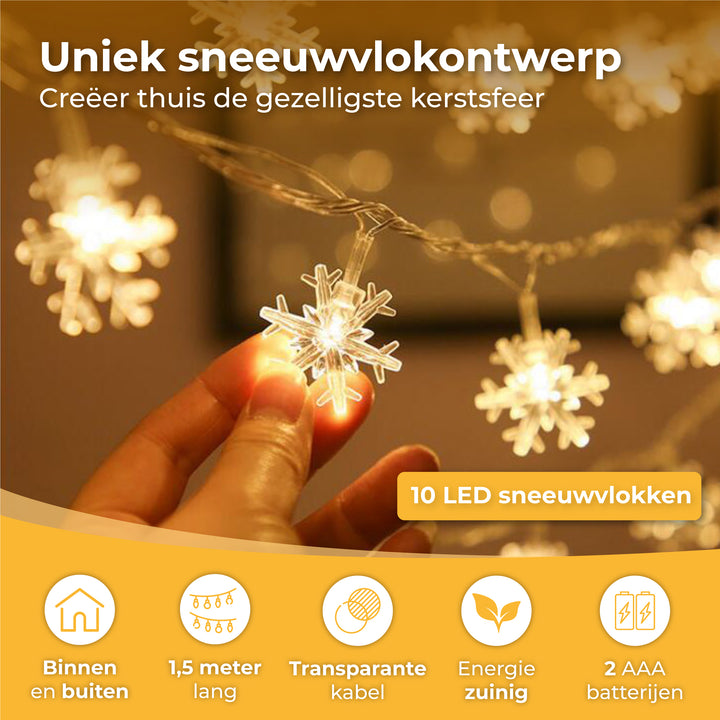 Sneeuwvlokken LED Verlichting - 1.5m