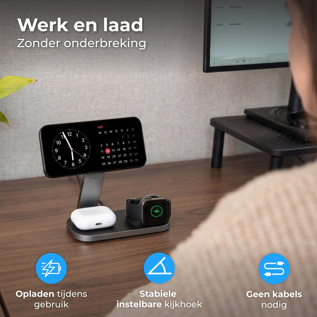 Draadloze Oplader met Adapter