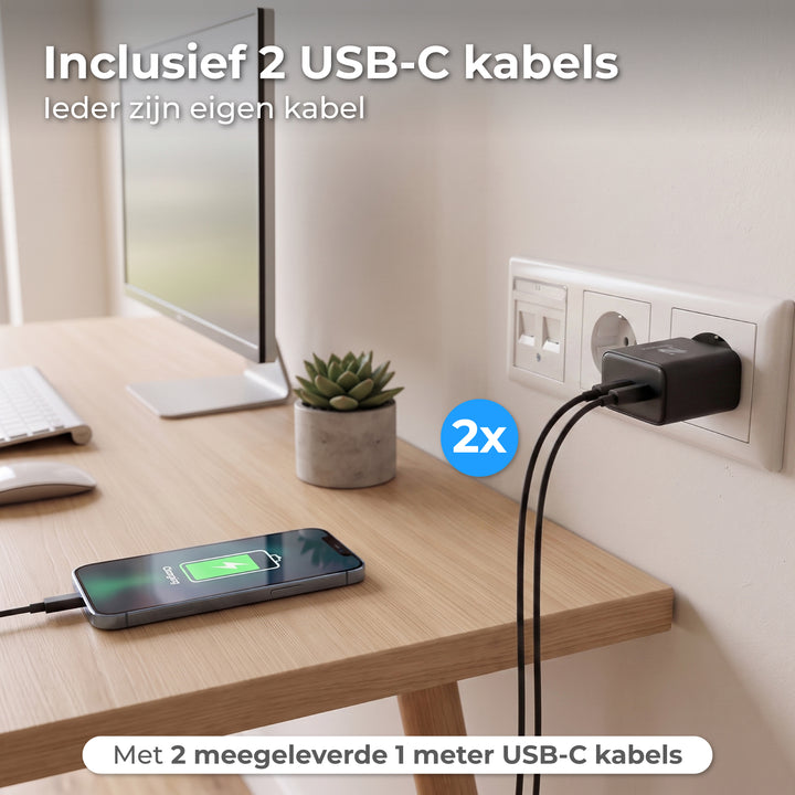 USB C Adapter Zwart
