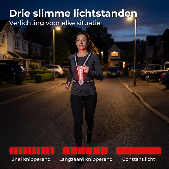 Hardloopvest met Verlichting