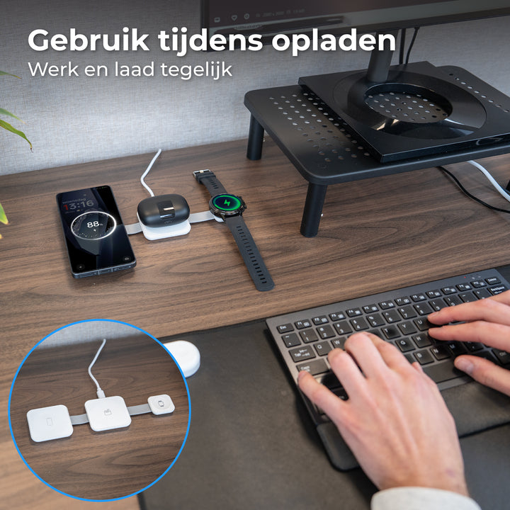Draadloze oplader 3 in 1