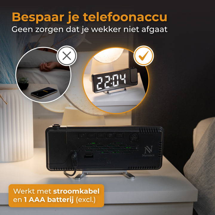 Digitale Wekker met Projectie