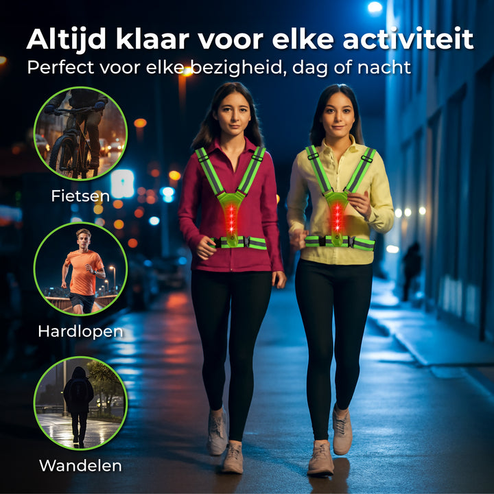 Hardloopvest met Verlichting