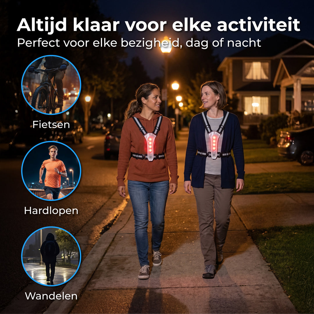 Hardloopvest met Verlichting