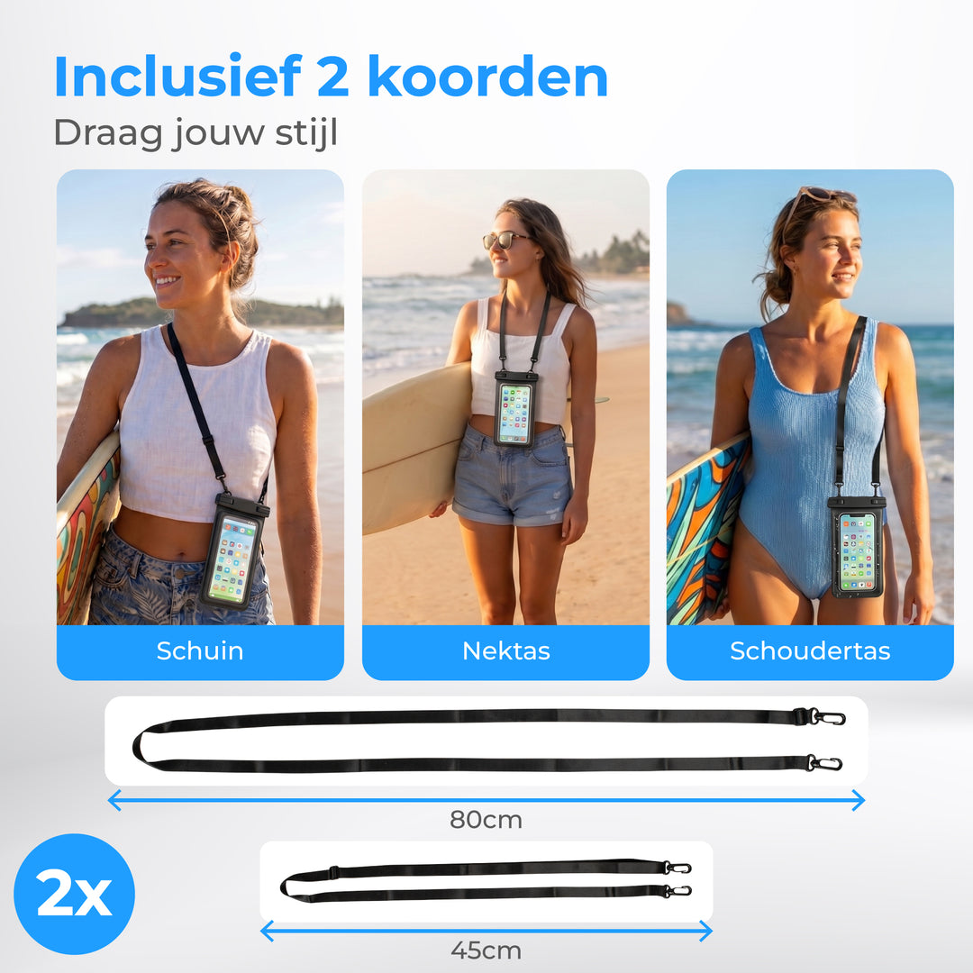 Waterdicht telefoonhoesje 2 in 1