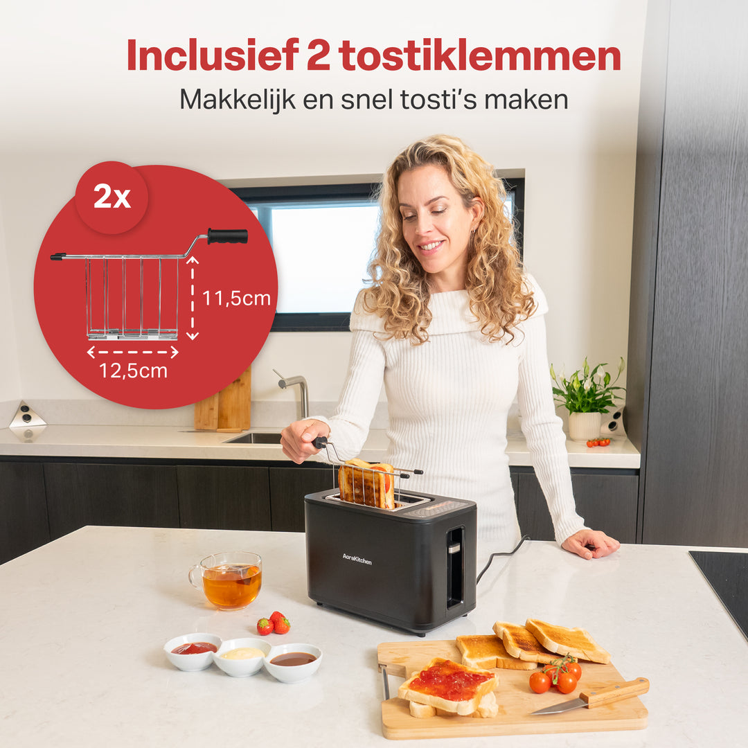Broodrooster met Tostiklemmen
