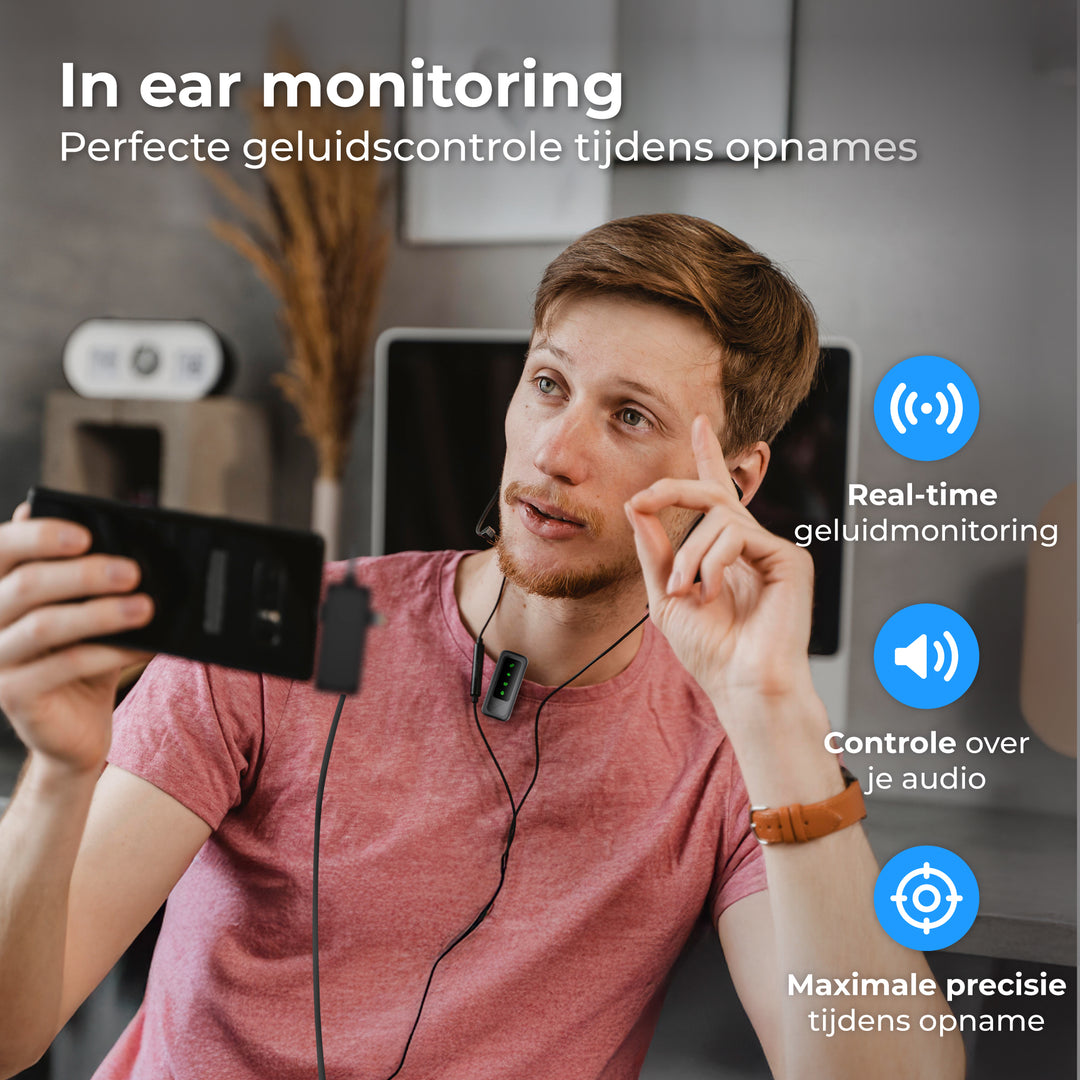 Draadloze Microfoon Set incl Windshields