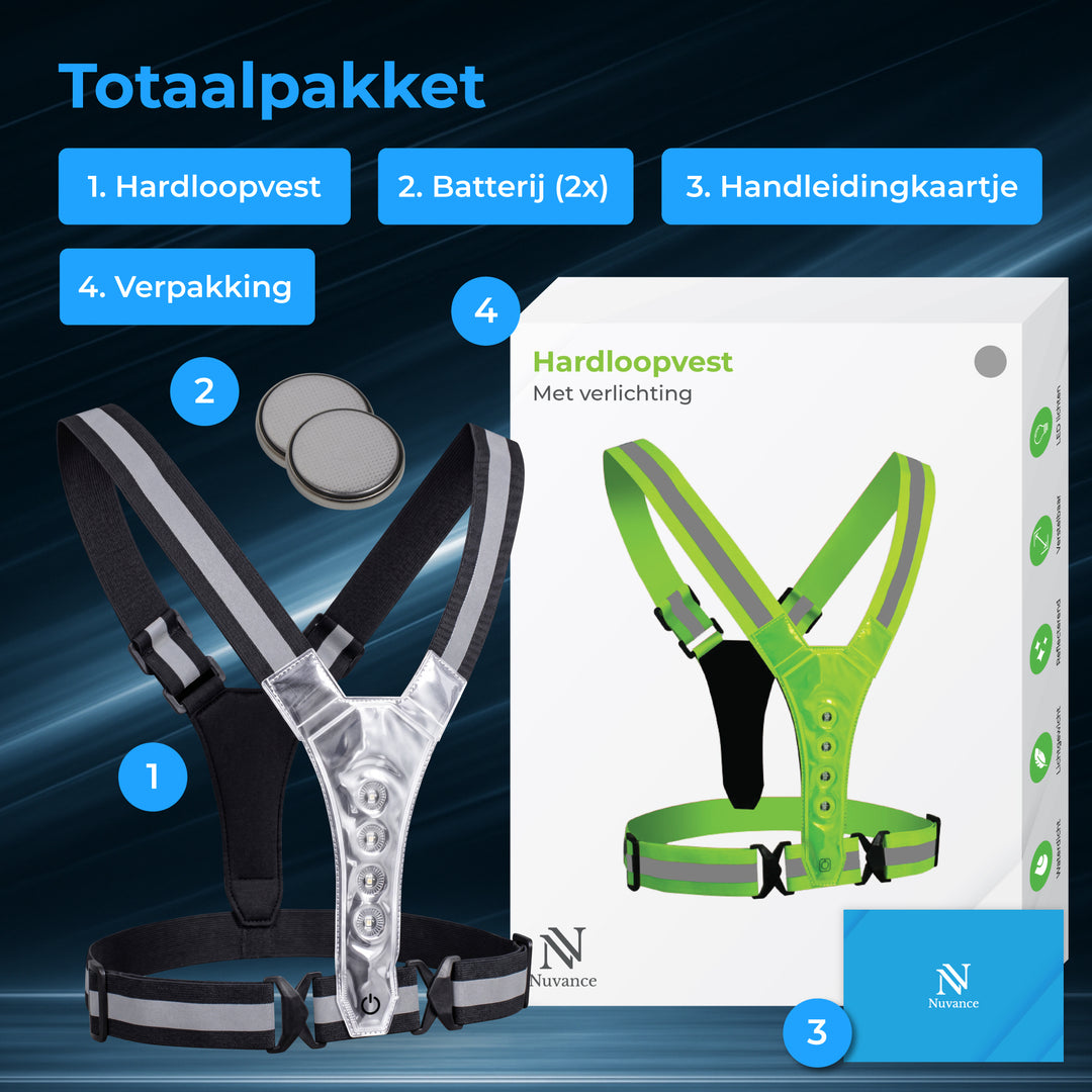 Hardloopvest met Verlichting
