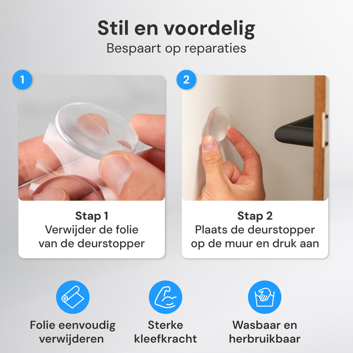 Deurstopper Transparant