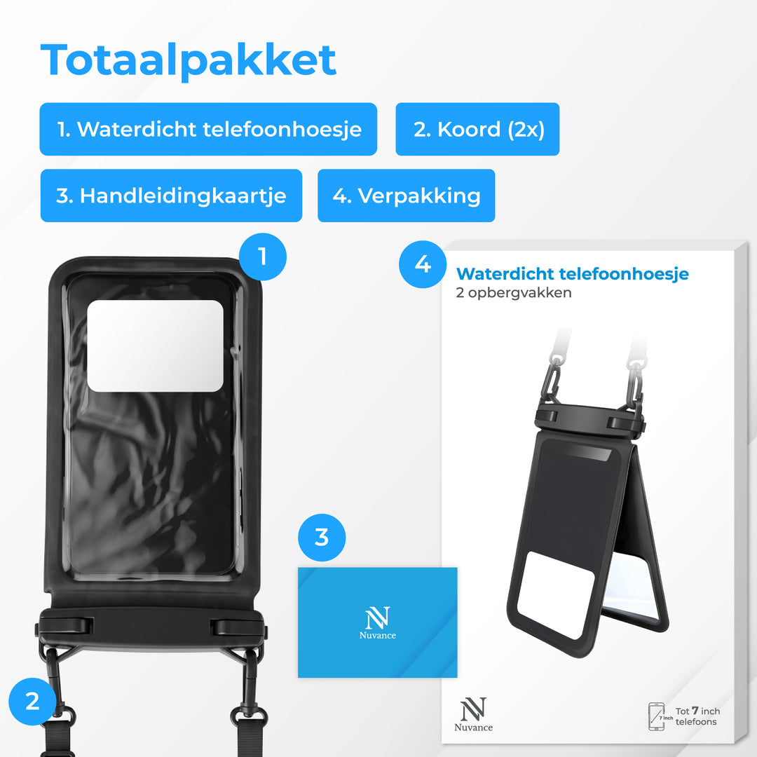 Waterdicht telefoonhoesje 2 in 1