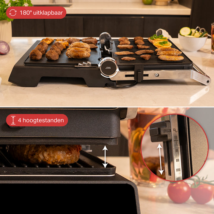 Contactgrill met 6 Uitneembare Platen