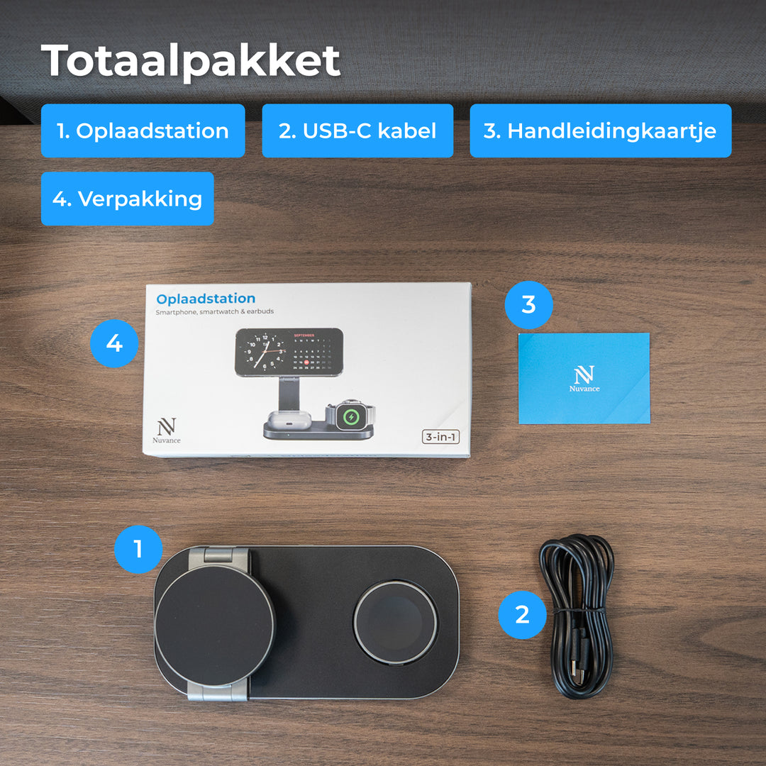 Draadloze Oplader met Adapter