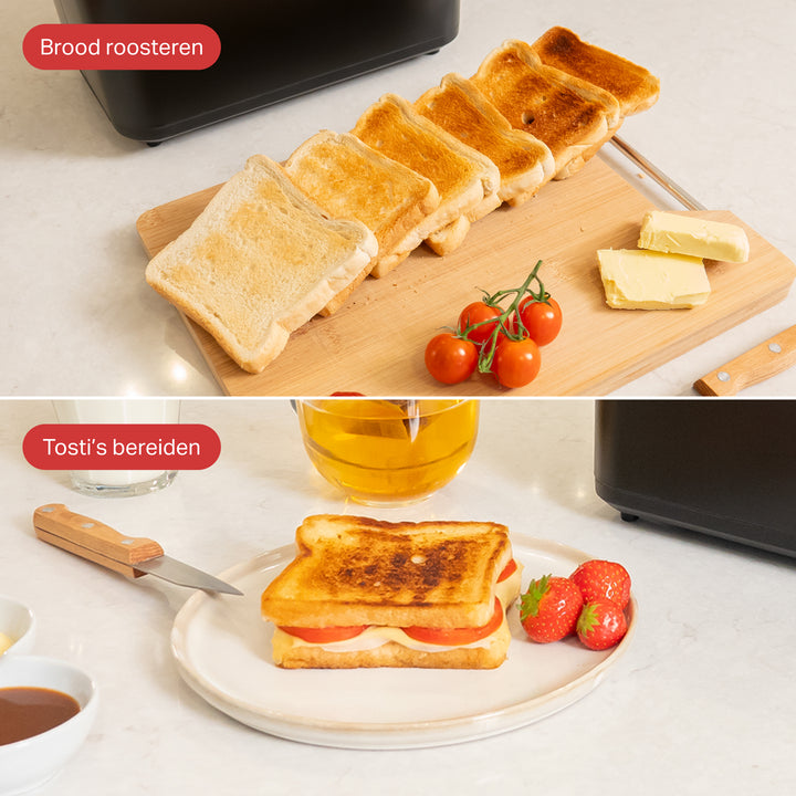 Broodrooster met Tostiklemmen