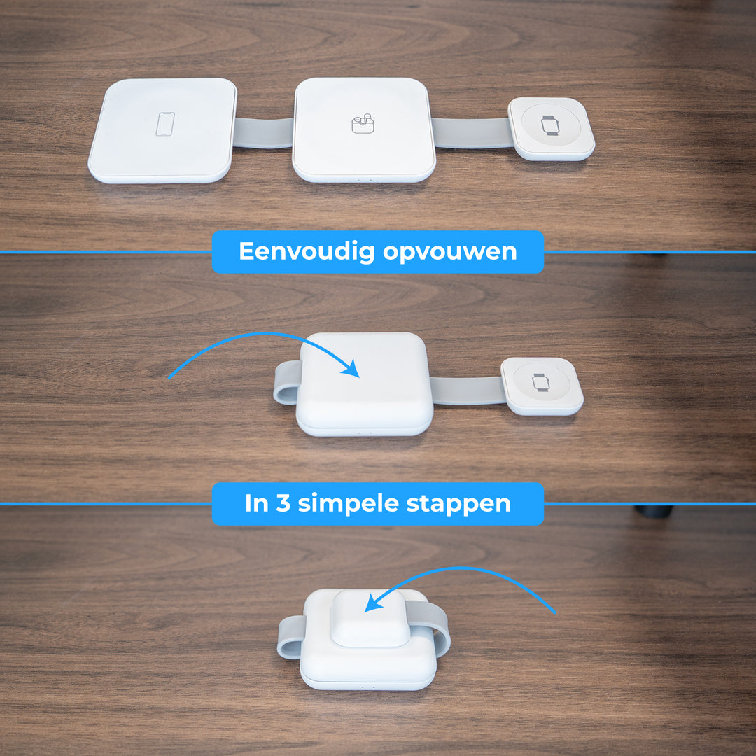 Draadloze oplader 3 in 1