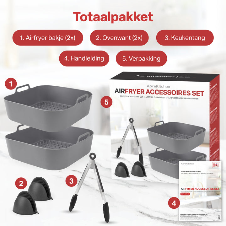 Airfryer Bakjes Siliconen