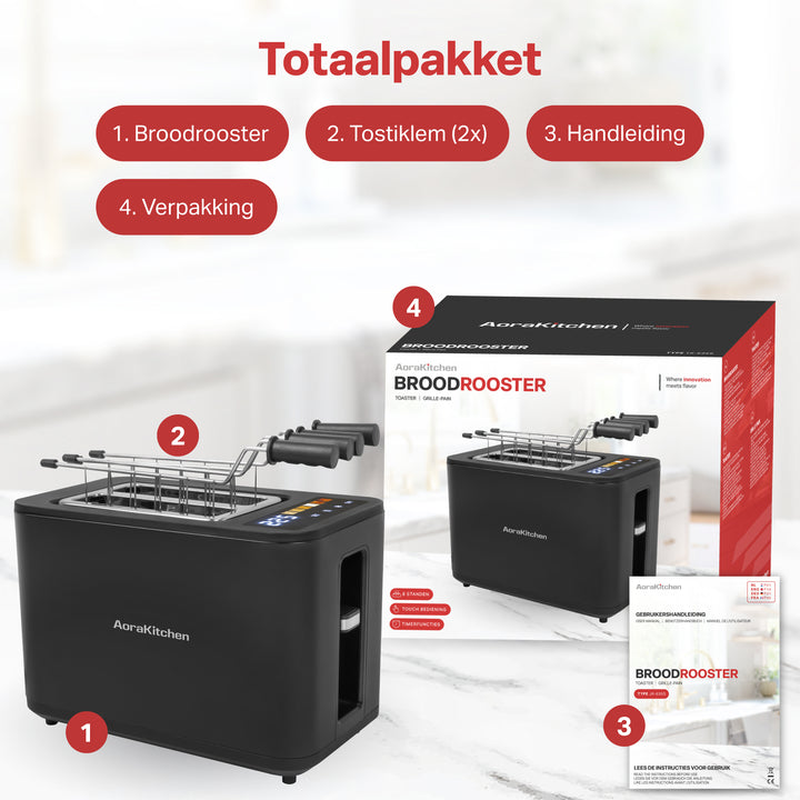 Broodrooster met Tostiklemmen